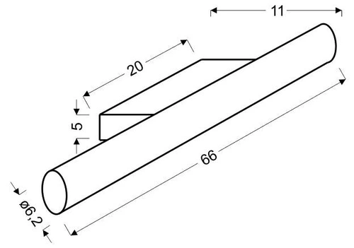 Nástěnné svítidlo Universe LED strip 66 cm 14W IP44 4000 K