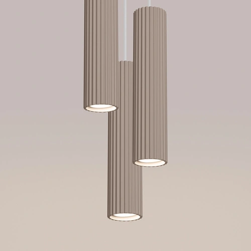 Stropní svítidlo KARBON 3P béžové moderní tříramenné do obýváku a kuchyně