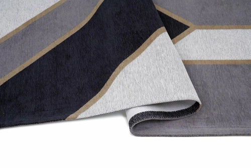 Koberec do obýváku glamour Gatsby Dark Blue 200x300 snadno čistitelný protiskluzový obdélníkový