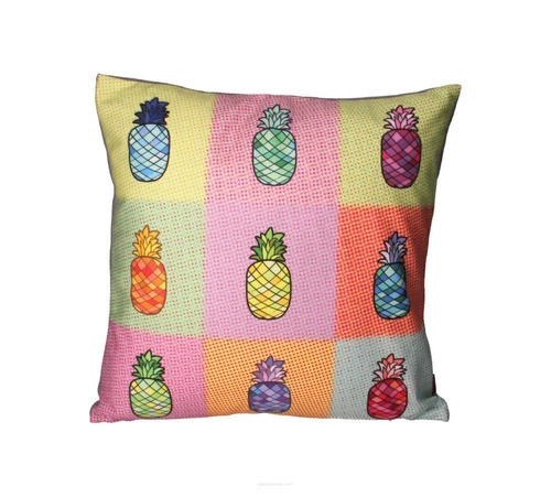Sametový dekorační polštář PINACOLADA antialergický do obýváku a ložnice 40x40 cm
