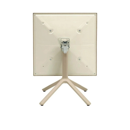 Skládací stůl Eco béžový 80x80 cm do kuchyně a zahrady moderní čtvercový SCAB Design