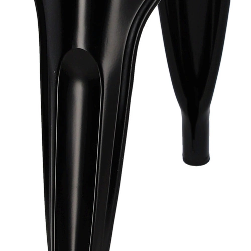 Kovová židle Paris Arms černá do jídelny a kuchyně inspirovaná Tolix, industriální s područkami