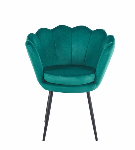 Židle shell Fiona VIC zelené/černé nohy