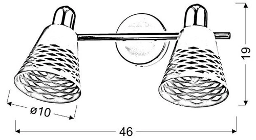 Stropní svítidlo Discovery bílá kovová 2bodová nastavitelná do obýváku a ložnice