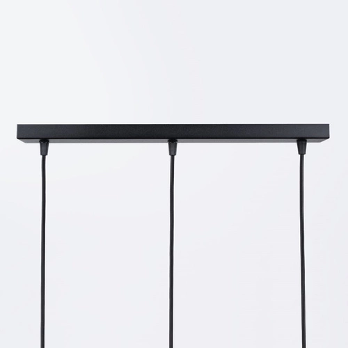 Závěsné svítidlo BRINA 3L černé moderní trojité nad stůl do obýváku a jídelny