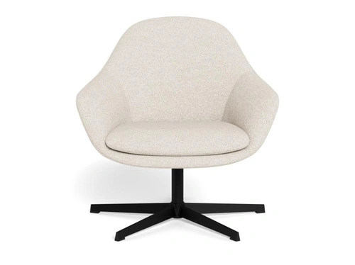 Křeslo Claremore bouclé béžové otočné moderní do obýváku