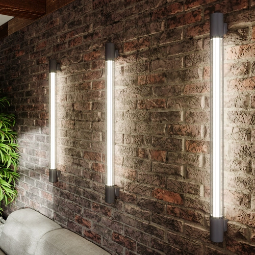 Nástěnné svítidlo VALO černé moderní kovové LED do obývacího pokoje a ložnice Thoro 102 cm