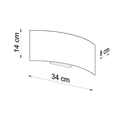 Nástěnné svítidlo Magnus bílé moderní kovové do obýváku a ložnice