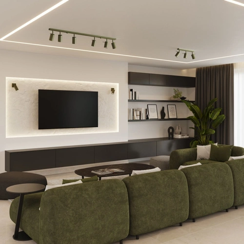 Stropní svítidlo RING 3L moderní olivové do obýváku a ložnice pohyblivé SOLLUX