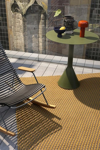 Venkovní moderní koberec Lace Golden Mustard 140x200 cm na terasu a balkon snadno čistitelný