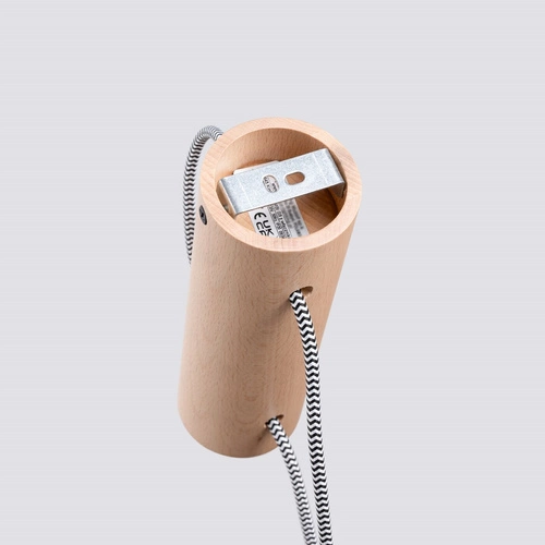 Nástěnné svítidlo NIMBI E27 loftové dřevěné s vypínačem nastavitelná do obýváku a ložnice