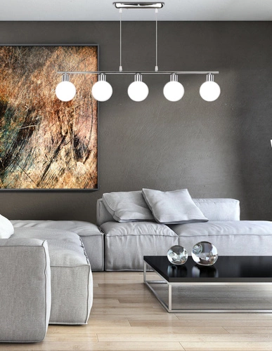 Závěsné svítidlo Oden moderní bílé skleněné do obýváku a ložnice CANDELLUX