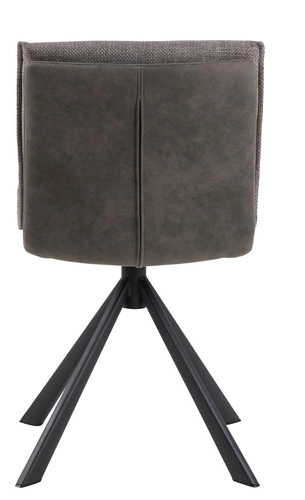 Otočená čalouněná židle Flynn Actona do jídelny a kanceláře šedá moderní s polštářem