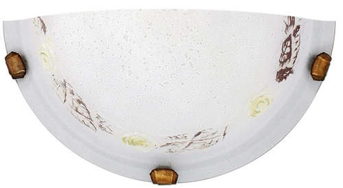 Stropní svítidlo Růže bílá klasická skleněná 30 cm do obýváku, ložnice a kuchyně CANDELLUX