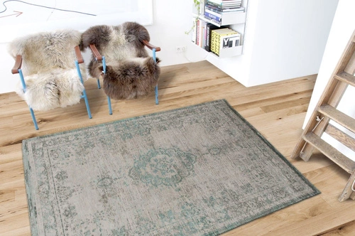 Koberec do obýváku Jade Oyster 230x330 bavlněný klasický orientální obdélníkový šedý Louis de Poortere