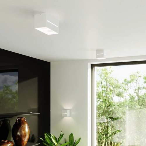 Moderní nástěnné svítidlo LOBO MAXI bílé hliníkové do obývacího pokoje a ložnice Sollux Lighting