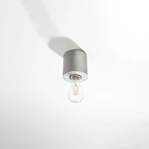 Stropní svítidlo SALGADO šedý beton moderní do obýváku a ložnice Sollux 10 cm