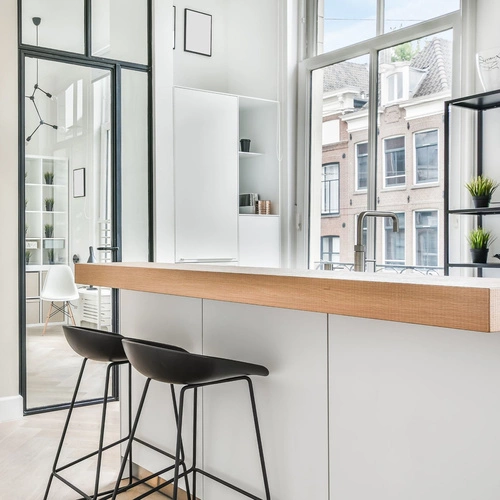 Barová židle Molly černá 75 cm moderní s opěrkou do kuchyně a k ostrůvku Intesi