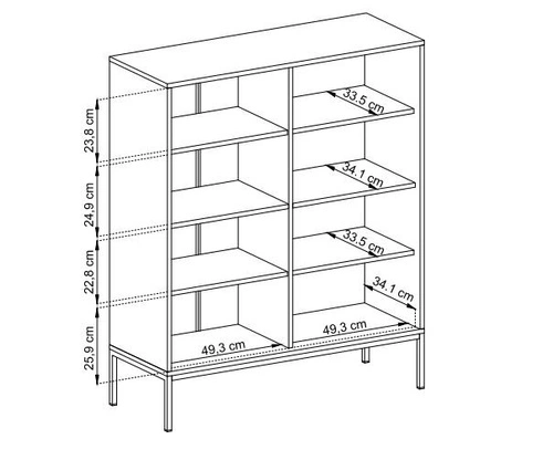 Noční stolek Evora béžový