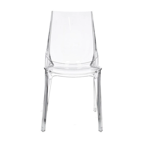 Průhledná jídelní a zahradní židle SCAB Design moderní stohovatelná z plastu
