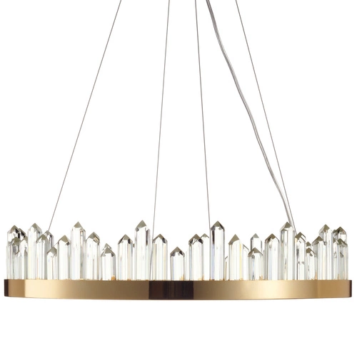 Závěsné LED svítidlo LUSSO zlaté 60 cm moderní do obýváku a jídelny Step into Design