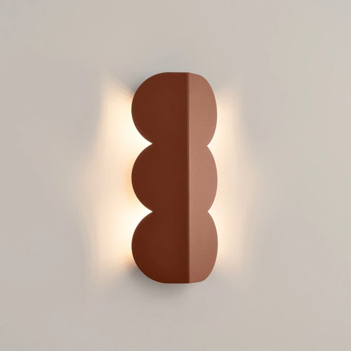Nástěnné svítidlo BISCUIT mocca moderní do obýváku a ložnice