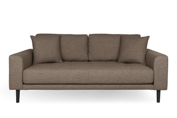 Sedačka Lido 2,5 hnědá skandinávská třímístná čalouněná s područkami do obýváku Intesi