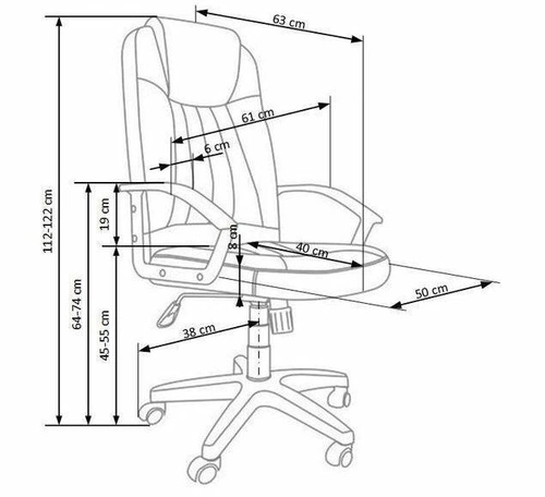 Ergonomická otočná kancelářská židle Velt Intesi šedá s nastavitelnou výškou do kanceláře