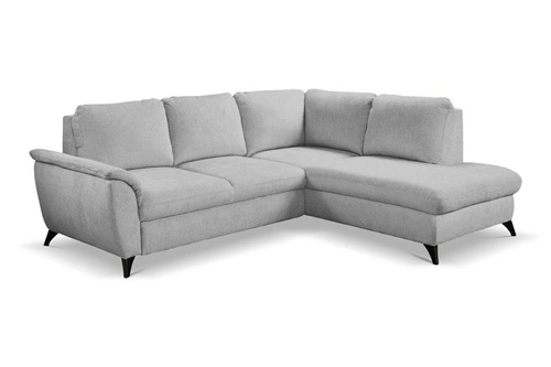 Rohová rozkládací pohovka Nevada šedá pravá s úložným prostorem do obýváku Intesi