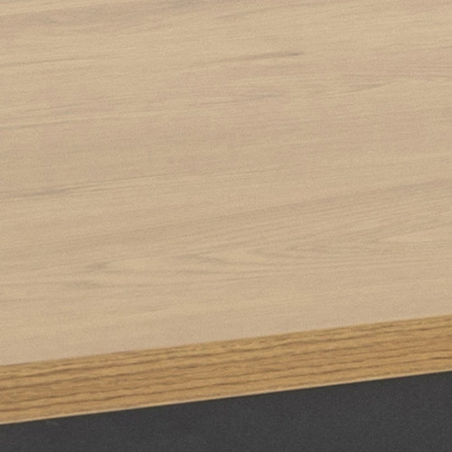 Jídelní stůl Seaford 160x80 moderní dřevěná deska černé kovové nohy Actona