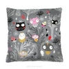 Dekorační sametový polštář Sovy Intesi antialergický do obýváku a ložnice 40x40