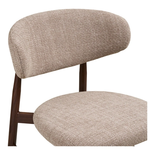 Barová židle Levanto písková s opěrkou 65 cm skandinávský styl do kuchyně