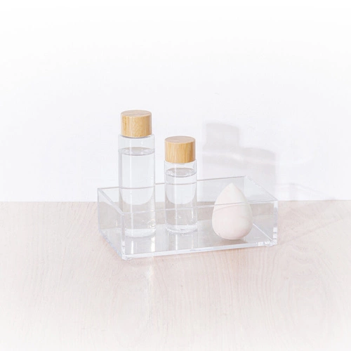 Organizér na kosmetiku do koupelny Selena průhledný 16x5 cm glamour obdélníkový 5five