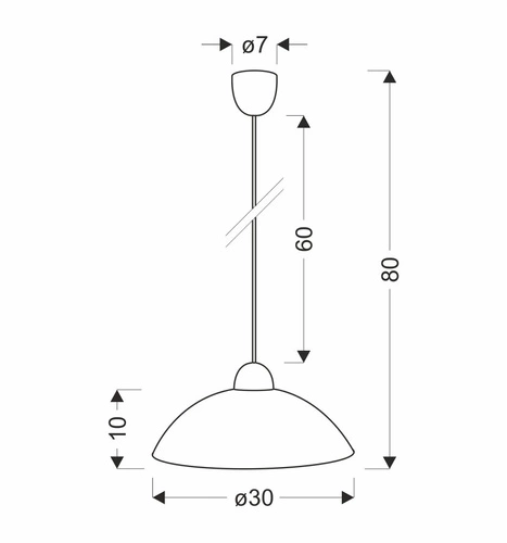 Závěsná lampa Bronte 1x60W E27 bílý difuzor se vzorem