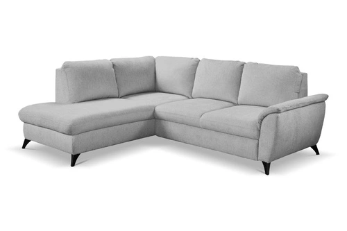 Rohová rozkládací pohovka Nevada šedá levá moderní s úložným prostorem do obýváku Intesi