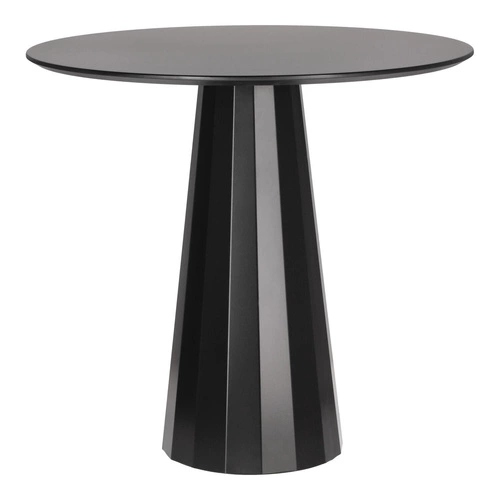 Kulatý jídelní stůl Florero 80 cm černý moderní na jedné noze do jídelny a obýváku