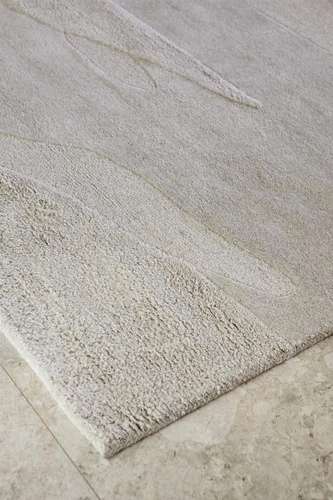 Moderní vlněný koberec do obýváku Decor Scape Natural Grey 160x230 cm snadné čištění