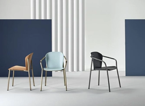 Jídelní dřevěná židle s područkami Finn SCAB Design moderní zelená stohovatelná