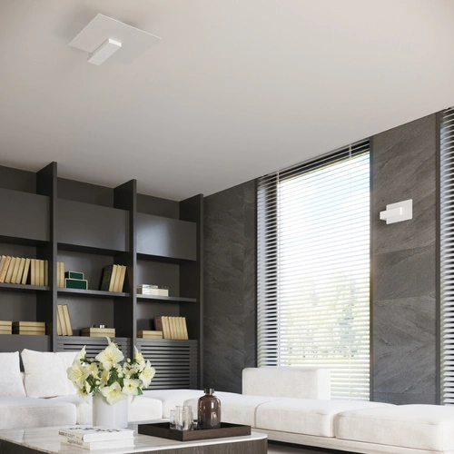 Nástěnná lampa LAPPO bílá skandinávská dřevěná do ložnice a obýváku SOLLUX LIGHTING