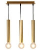 Závěsné svítidlo Dallas zlaté 3bodové moderní do obýváku a nad kuchyňský ostrůvek Ledea