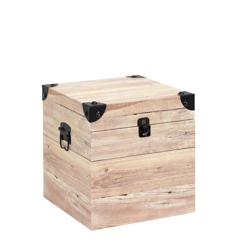 Sada 3 krabic na skladování s dřevěným efektem