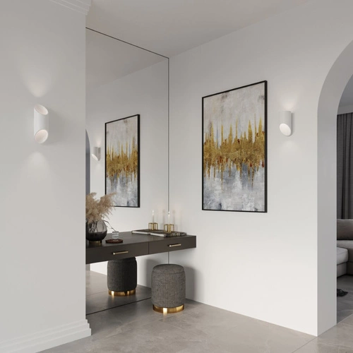 Nástěnné svítidlo Penne 20 cm bílé moderní hliníkové do obýváku a ložnice Sollux Lighting