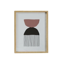 Dekorativní obraz Art-deco Intesi 60x45 cm do obýváku v dřevěném rámu MDF