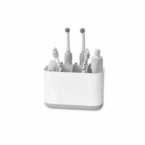 Držák zubních kartáčků JJ bílý dvojitý