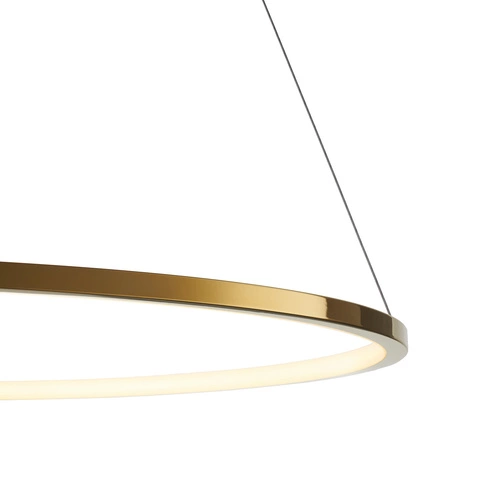 CIRCLE SLIM 80 LED závěsná lampa zlatá 80 cm