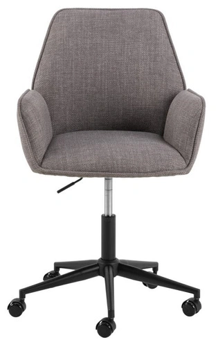 Kancelářská židle Glenda pohodlná otočná čalouněná šedá k psacímu stolu