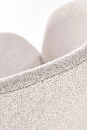 Čalouněná jídelní židle Marthe béžová s područkami moderní Intesi