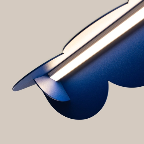 Závěsné svítidlo BISCUIT ultramarínové LED nastavitelné do obýváku, kuchyně a jídelny Thoro