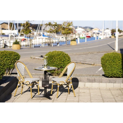 Bistro stůl House Nordic kulatý do jídelny bílý mramor glamour