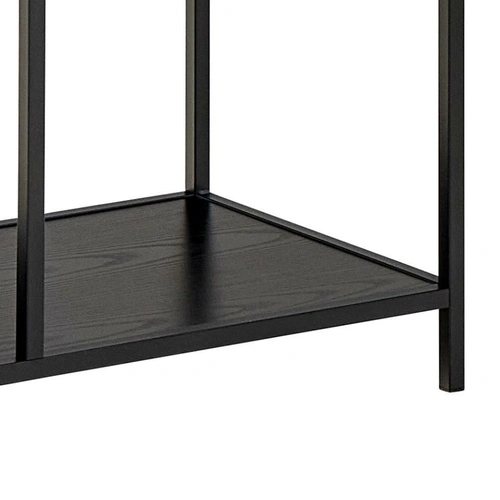 Knihovna Seaford II loftová s 2 zásuvkami černý jasan